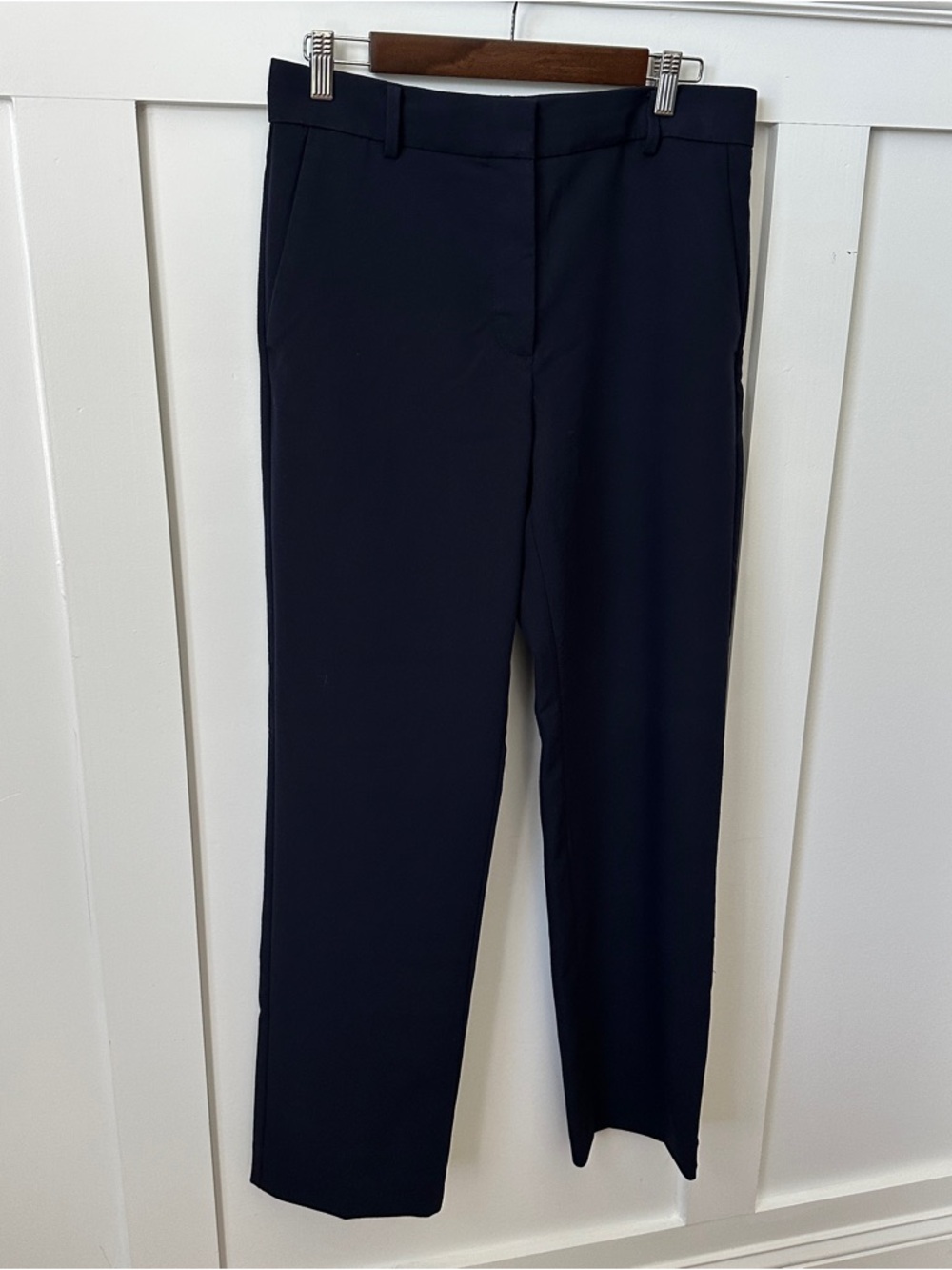 Ann Taylor Straight Leg Pants in Navy Blue